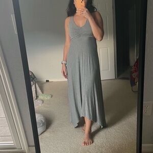 MAEVE MAXI DRESS ANTHROPOLOGIE SOFT GREY